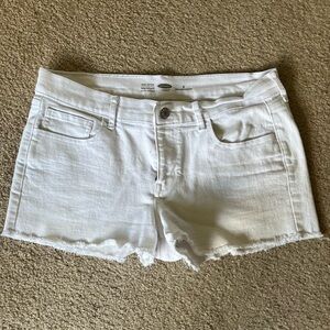 Old Navy White Jean Shorts